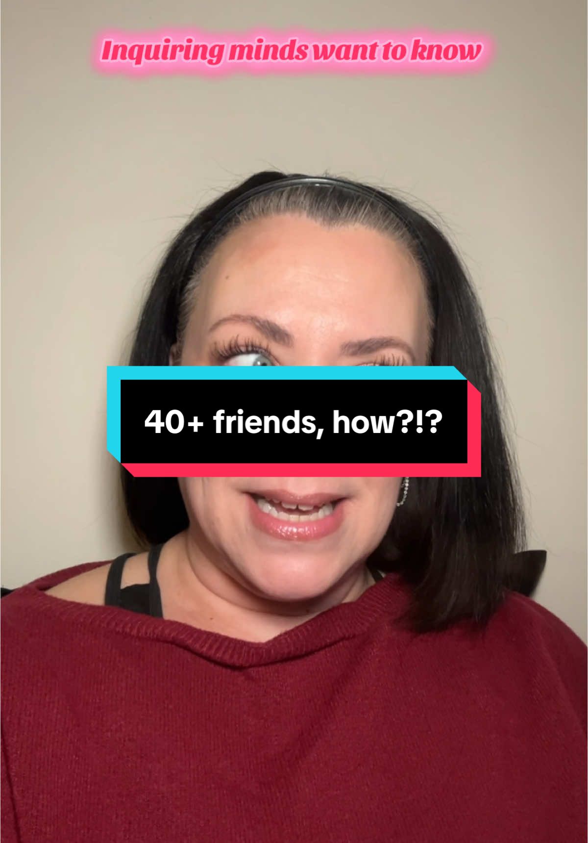 Inquiring minds want to know! How are you doing your makeup on lives, responding to friends without your readers?  I must know your secrets!  #question #over40 #over40makeup #live #fyp #fypシ 