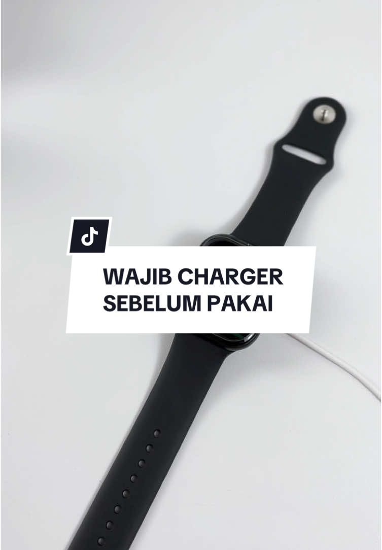 Setelah unboxing, wajib charger watch kalian 2-3jam sebelum pemakaian ya😘  #mspace #mirrorspace #series10 #watchseries 