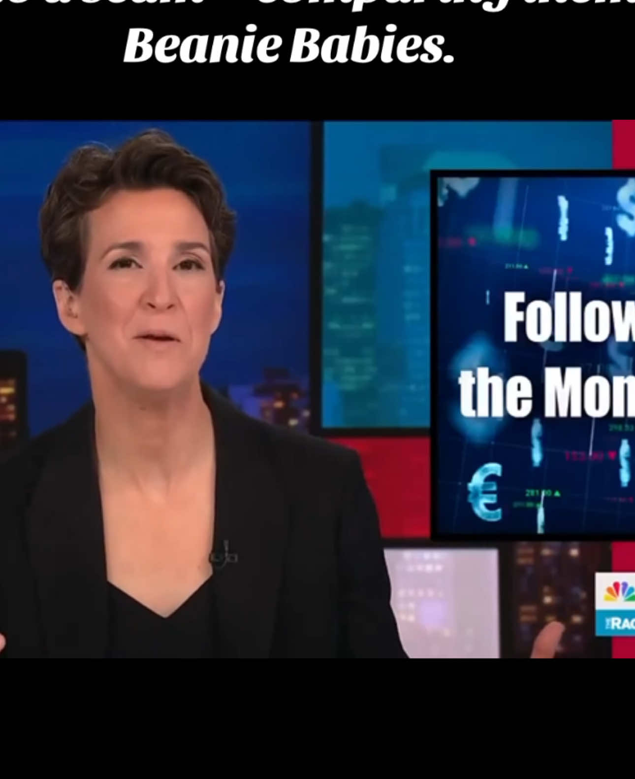 🚨JUST IN: MSNBC’s Rachel Maddow just called Bitcoin and crypto a scam—comparing them to Beanie Babies. She’s just mad that Trump embracing the crypto industry. 