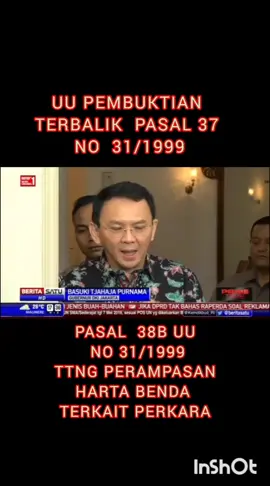 #uu pembuktian terbalik#korupsi#ahok