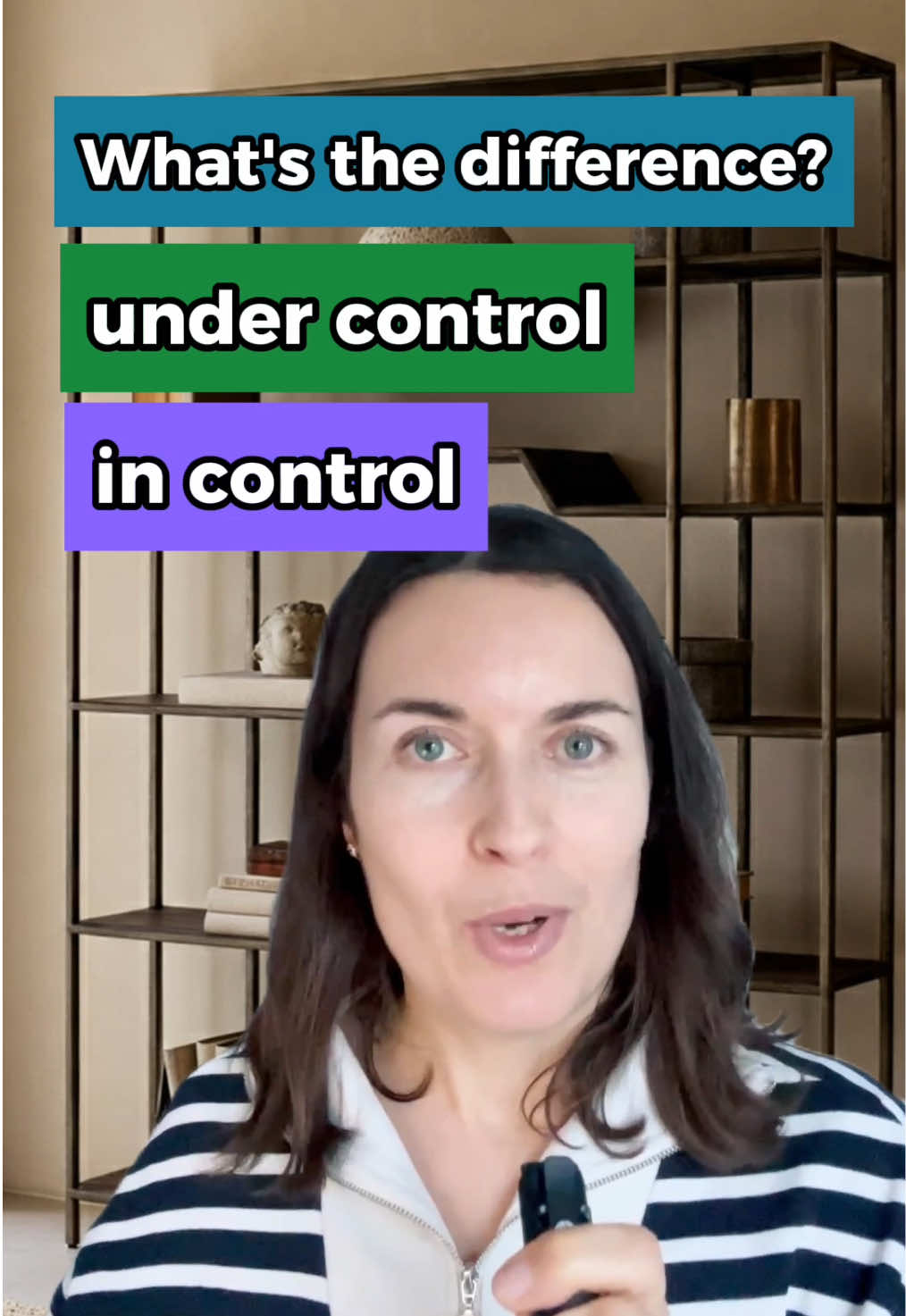 IN CONTROL and UNDER CONTROL - what’s the difference in English? 🇬🇧 #englishgrammar #grammar #englishvocabulary #ingles #inglese #englisch #anglais #angielski 