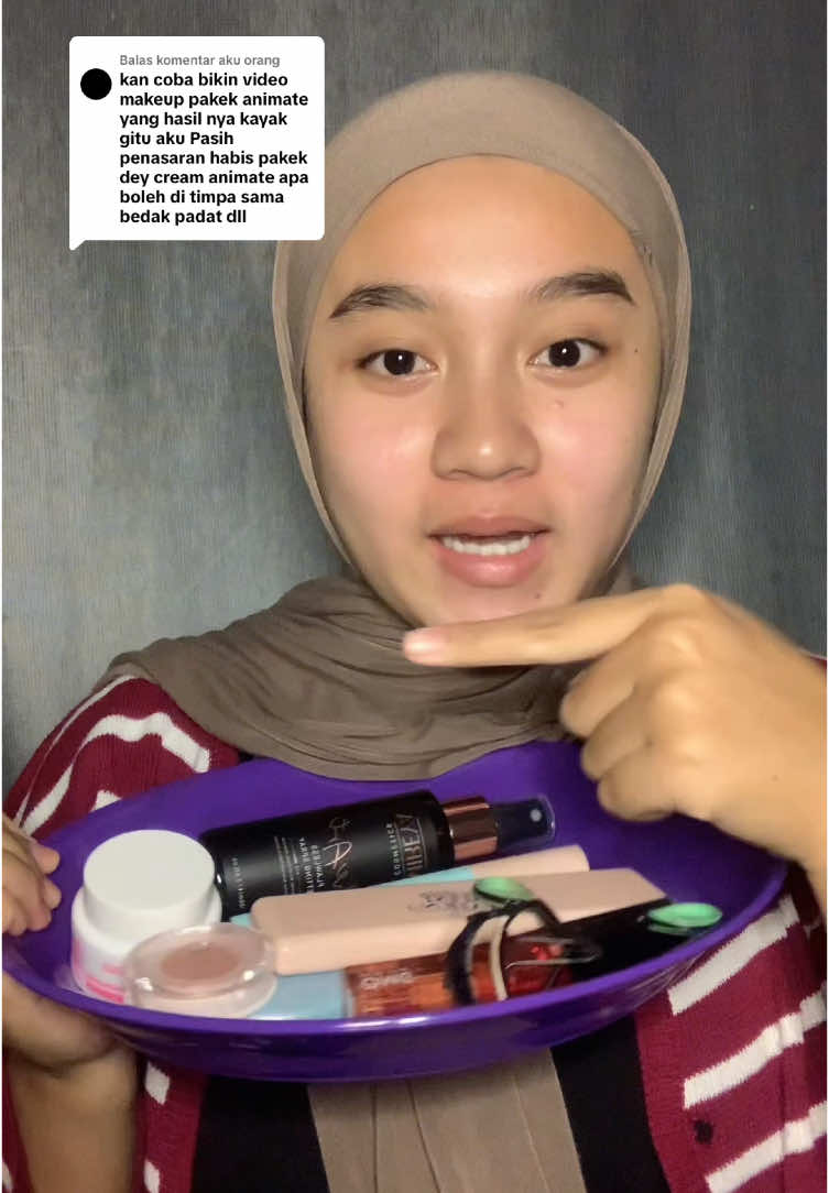 Membalas @aku orang done yaaa, versi makeup simpel😉