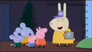 Peppa pig sees the dud