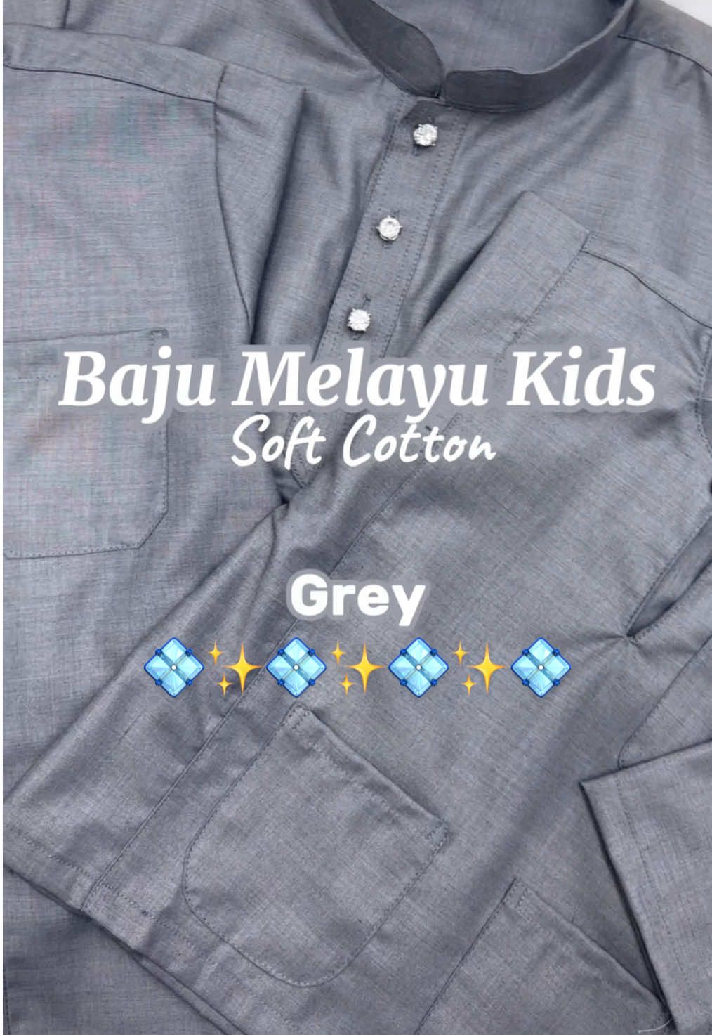 Warna GREY🩶 Boleh pakai sedondon dengan family‼️🔥 #Bajuraya #fyp #fypシ #bajumelayu #ayahdananak #sedondon #grey #bajumelayubudak #bajuanak