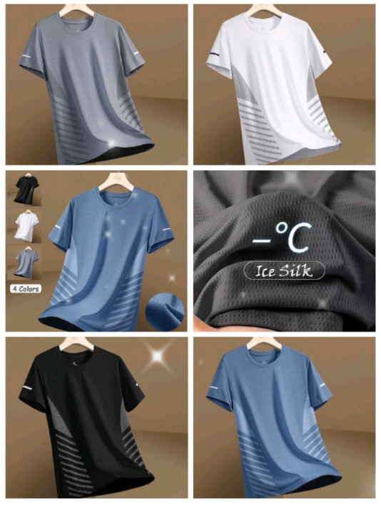 Ice Silk Men's Dri-fit Shirt Fashion Quick-Dry Solid Color Training/Sports Loose Mesh T Shirt Summer Cool Short Sleeve Casual Dri-Fit Basic Tops for Men Plus Size #fypage #fypviralシ #fyppppppppppppppppppppppp #checkoutnow #ordernow #affiliate #engagementisthekey #nocopyrightinfringementintended 