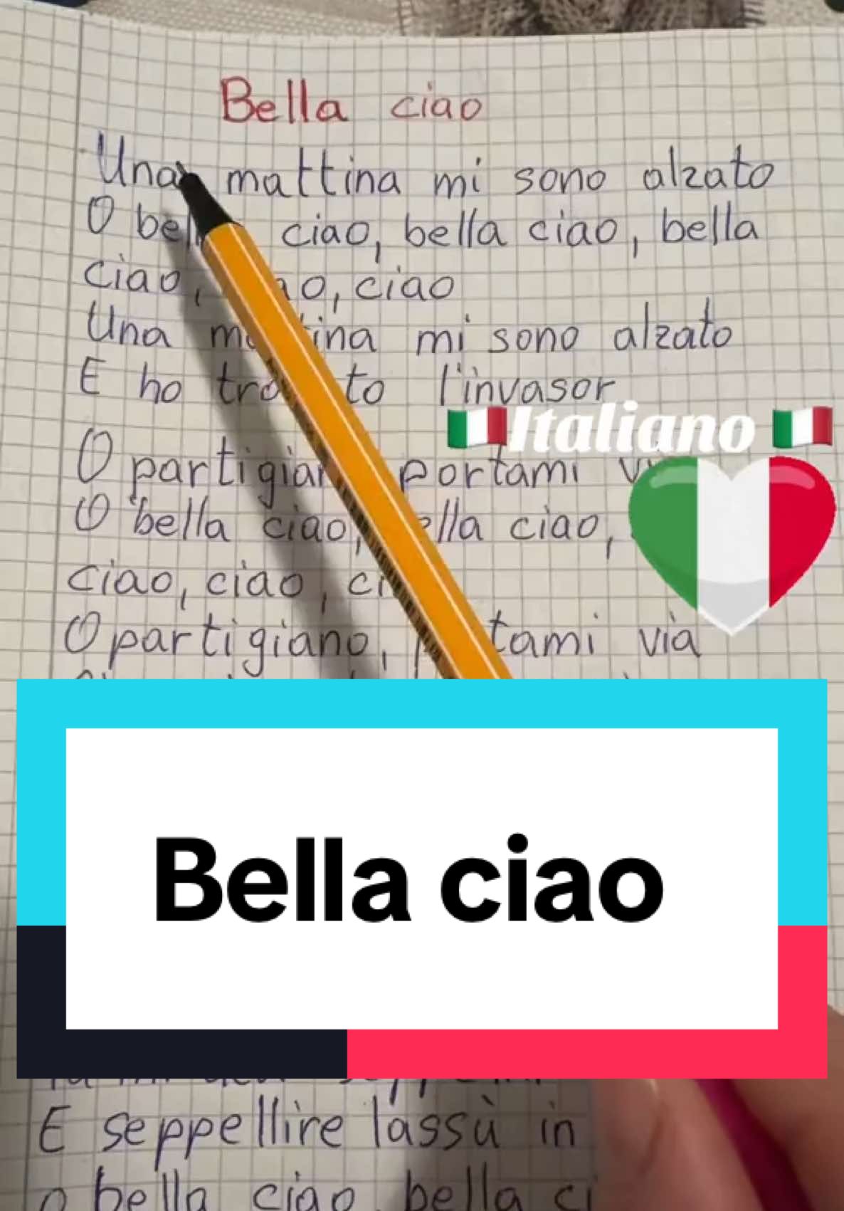 🇮🇹italiano  Bella Ciao  #fyppp #virale #tik_tok #treding #dueto #funnytiktok #viralvideotiktok #LearnOnTikTok #videos #f #foryoupage❤️❤️ #foru #fyyyyyyyyyyyyyyyy #foryour #neiperteee #perte #perty #flypシ #cap #cup #cut #capcut_edit #italiano #italian #italy #italy🇮🇹 #italien #pizza #pasta #bella #belleza #amo #amor #amor❤️ #amorproprio #bellaitalia #musik #musika #muzik #musicaitaliana #musicaitaliana🎶🇮🇹  @CANZONI ITALIANE 🎵  @Bellaitalia❤️‍🔥☀️  @funandeasyitalian  @Allgemein Deutsch  @Deutsch lernen 🇩🇪 