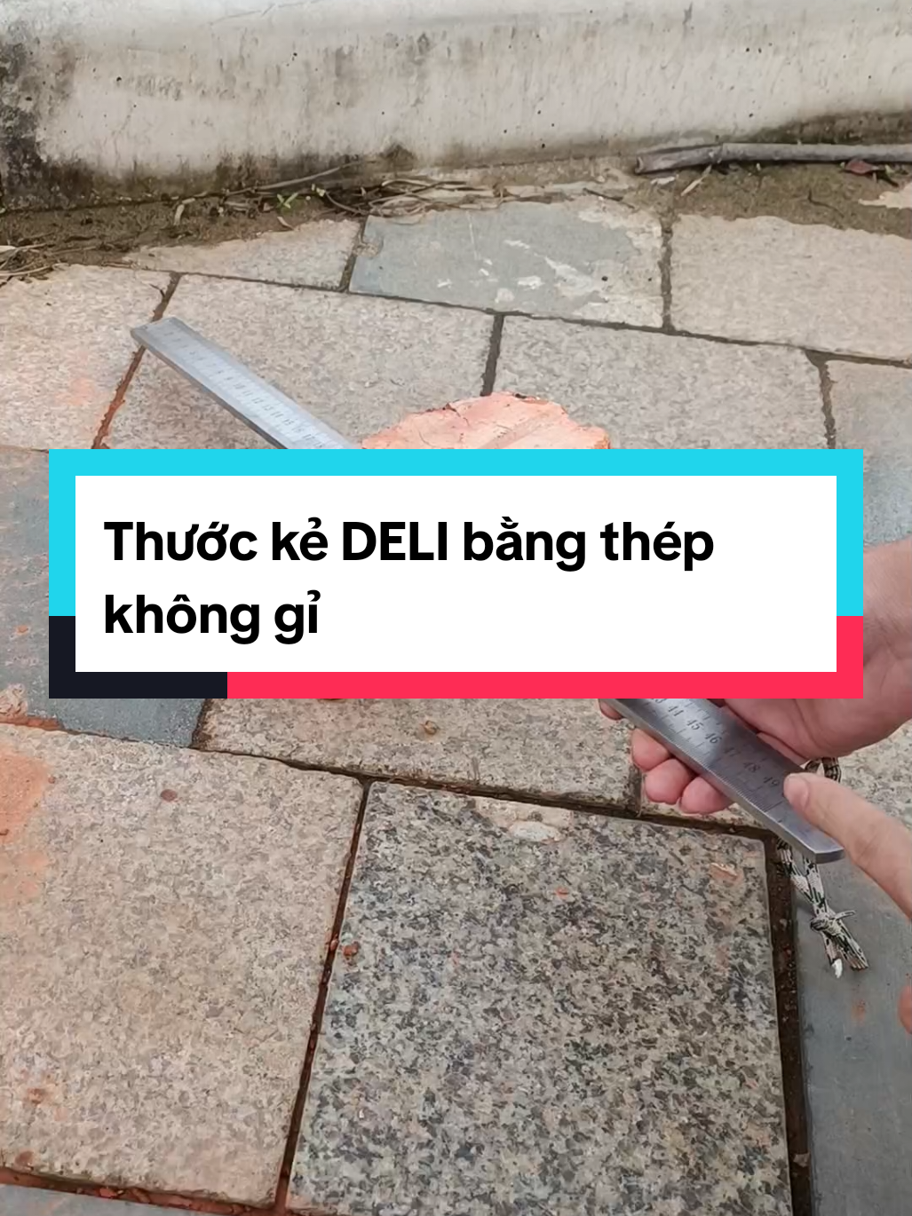 Thước kẻ DELI bằng thép không gỉ #anhdangstore #phukiencokhi #thuockedeli #thuockebangthep #thuockecokhi #viral #trending #xuhuong 