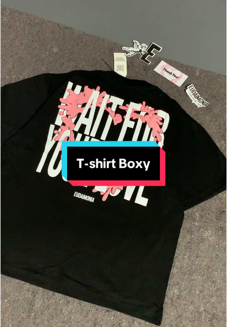 T-shirt boxy sablon timbul emng kece🤩🫵 #tshirt #tshirtboxy #bajuboxy #OOTD #outfit #rekomendasioutfit #skenaoutfit 