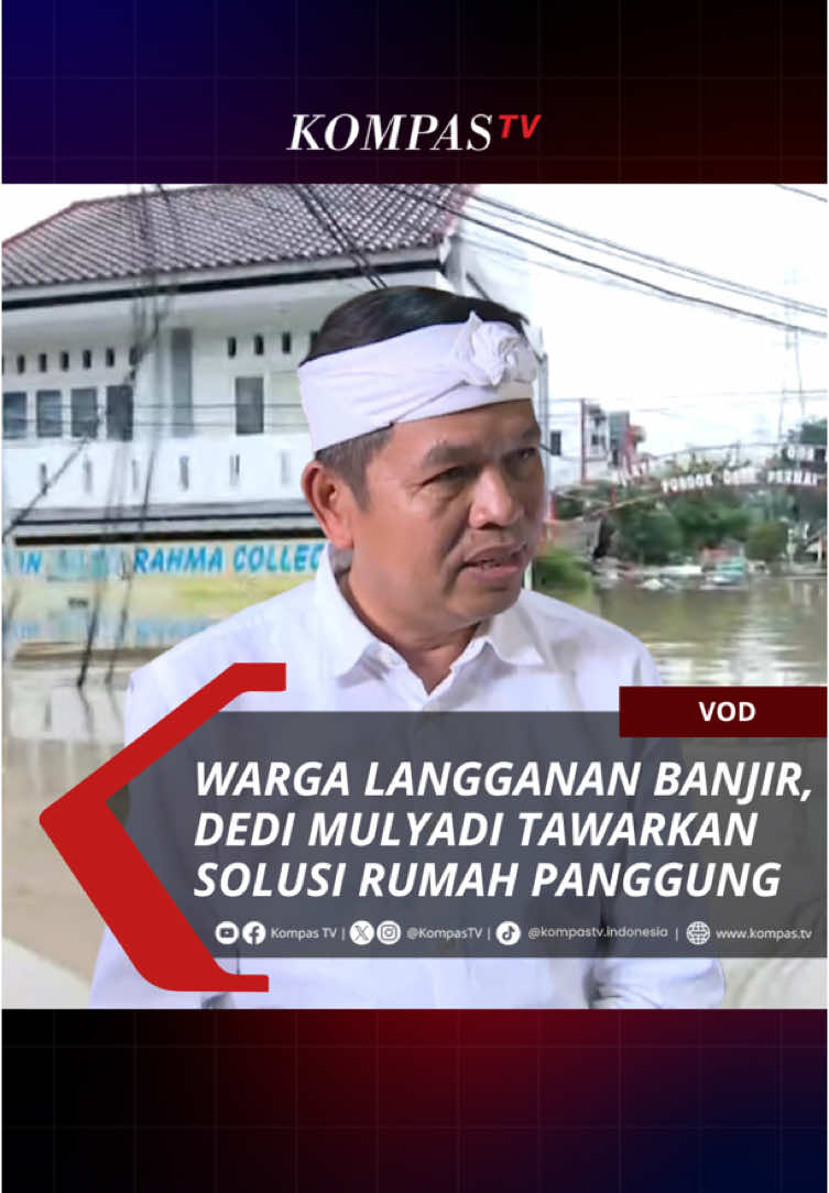 Gubernur Jawa Barat, Dedi Mulyadi, tawarkan solusi normalisasi sungai dan rumah panggung untuk warga yang tinggal di daerah langganan banjir di Bekasi. Terkait penanganan banjir di Bekasi, Gubernur Jawa Barat Dedi Mulyadi mengusulkan normalisasi sungai berupa pengerukan dan pelebaran. Yuk temukan juga berbagai informasi lainnya di www.kompas.tv #VODKompasTV