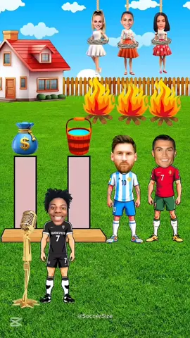 🔥 Sing to Survive! Ronaldo vs Messi – Can They Save Their Wife? #ronaldovsmessi #cartoon #speed #messi #ronaldo
