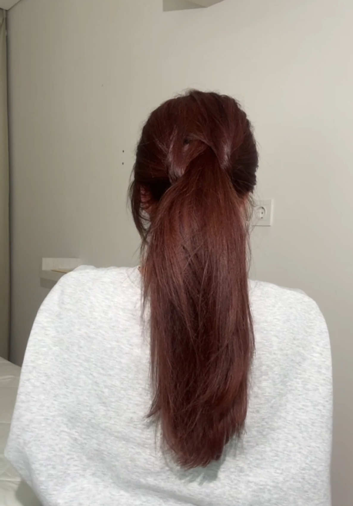 Ponytail without hair tie ?? Wdyt ? #ponytail #hairhacks #ponytailtutorial #fyp #foryourpage #fypシ゚ 