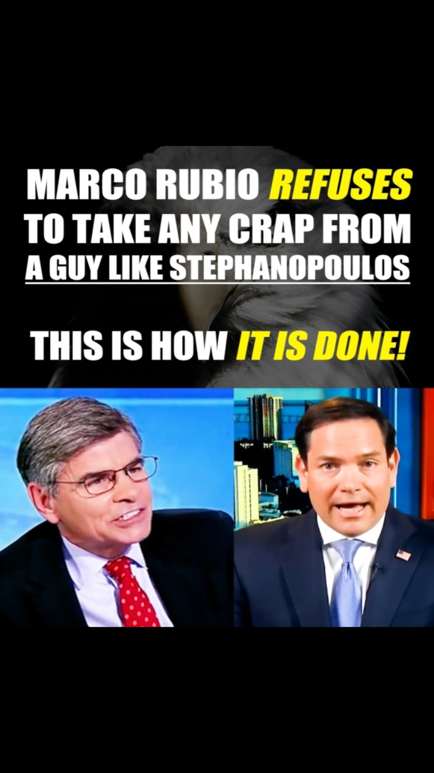 Marco Rubio REFUSES to take any CRAP from a clown like George Stephanopoulos . . . #trump2024 #news #florida #trumprally #conservativenews #fypシ #fyp #conservative #trump #politics #republican #fypシ゚viral #trending #viralvideo #viral #today #candaceowens 