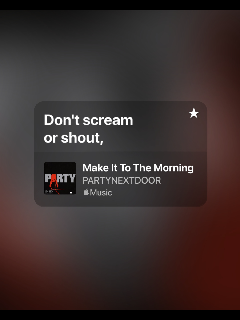 don't scream or shout #makeittothemorning #partynextdoor #lyrics #liriklagu #spotify #spotifylyrics #songlyrics #songviral #foryou #fyp 