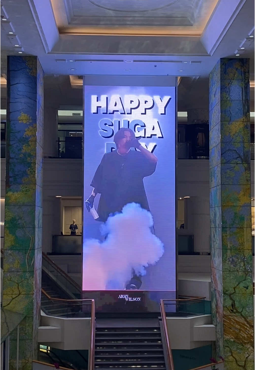 Happy Suga Day! SUGA birthday project by army.wilson #SugaBirthdayProject LED 15s at Lamoda @plazaindonesia March 6-13, 2025 Jangan lupa untuk mampir ke Exhibition 4.30.18.9..  See you There!! #SUGA #Yoongi #minyoongi #AgustD #BTS #PlazaIndonesia #birthday #indonesia #jakarta #army #btsarmy #btsina #armyina 