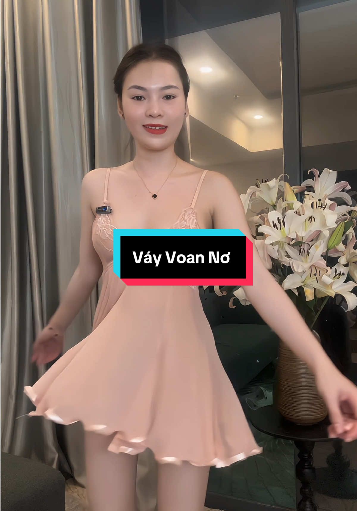 Váy voan nơ lưng xinh yêu quá #xuhuong 