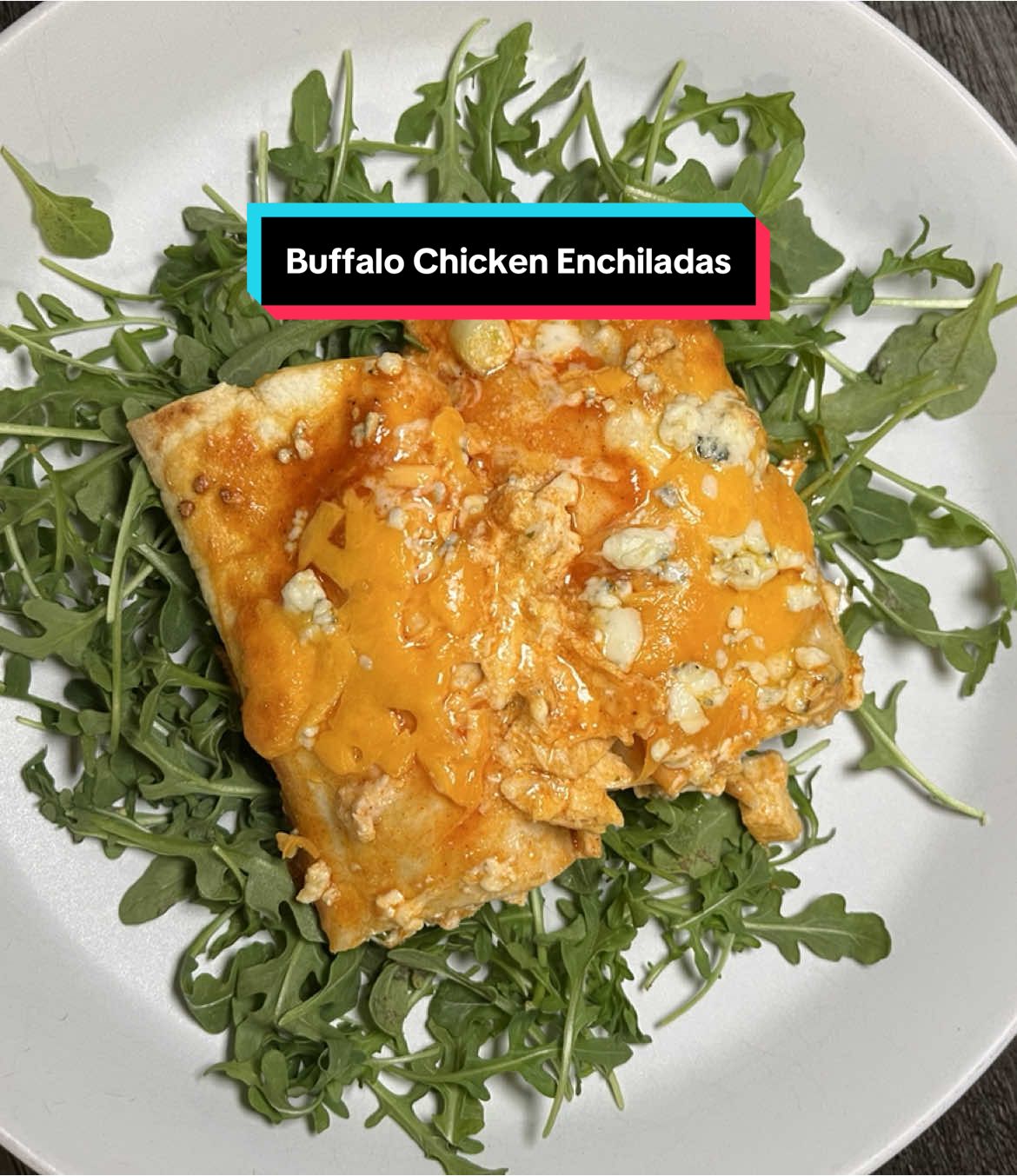 10/10 dinner! High in protein and made so many leftovers for us! Will be making these Buffalo chicken enchiladas again! #highprotein #DinnerIdeas #enchiladas #buffalochicken #buffalochickenenchiladas 