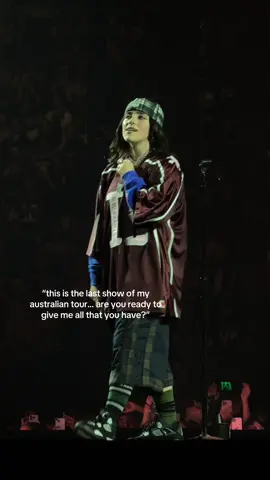 can’t believe this week is over 😭 melb n4 did in fact give billie all we had @BILLIE EILISH #billieeilish #hmhastour #hmhas 