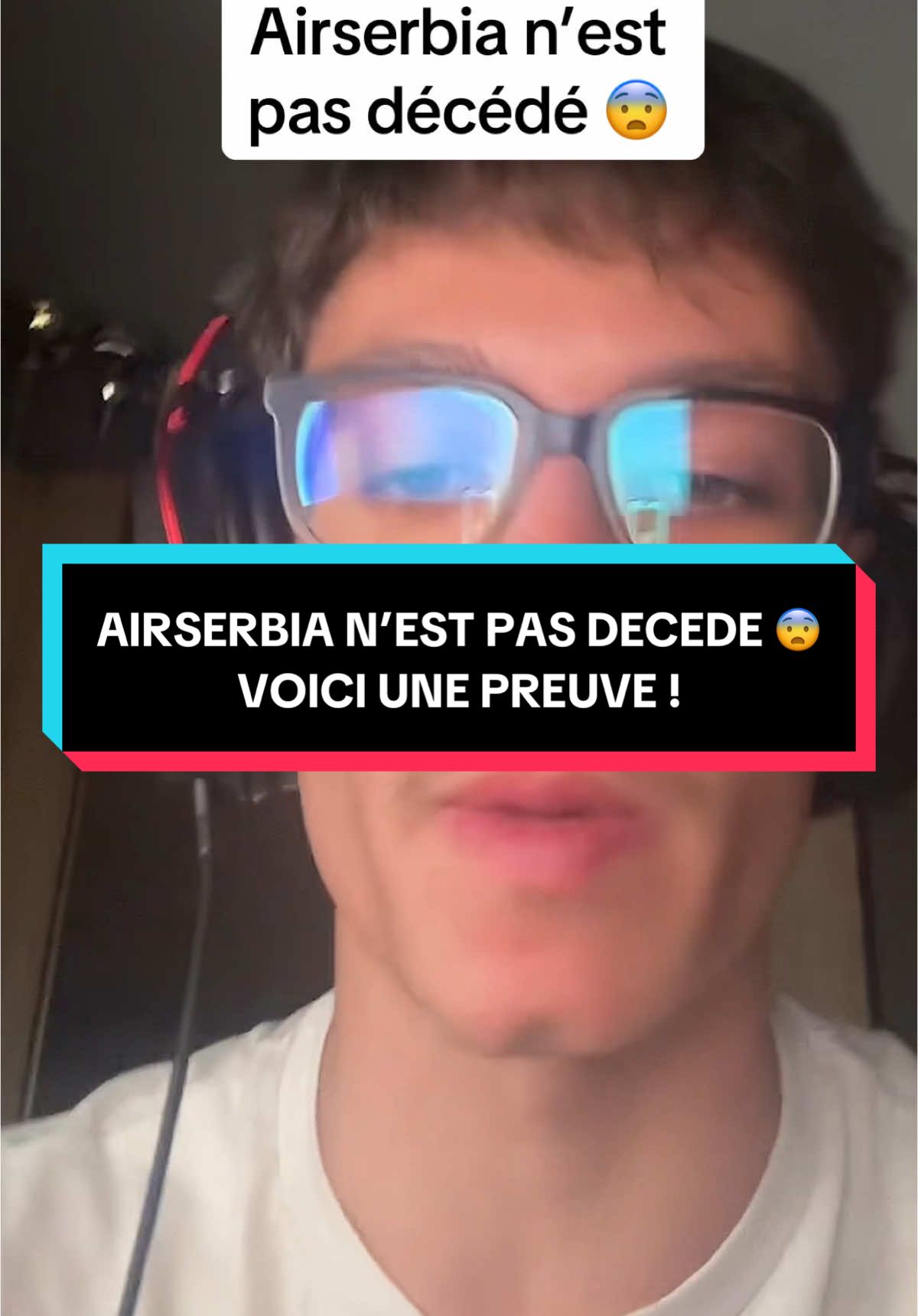 🚨AIRSERBIAAA N’EST PAS DÉCÉDÉ ET VOICI UNE PREUVE🚨 Vous êtes choqués ? Est-ce que vous aussi vous avez cru qu’il était décédé ? Pourquoi ses amis ont réagi comme ça ? Est-ce que c’est pas bizarre de faire ça à sa place ? Est-ce que c’est un coup de buzz et une très très mauvaise blague ou est-ce que c’est la vérité ? En effet, hier il y a ce poste qui est sorti, annonçant le décès de cet homme dimitri connu sous le nom de airserbiaaa sur tiktok. Mais j’ai réussi à trouver un de ses proches qui m’a expliqué que tout ça était simplement un énorme malentendu et qu’il n’était pas du tout décédé. Votre avis ?? #keonii #keonews #airserbiaaa #airserbia #tk78 #julie #airserbiaaafortnite #airserbiaaadeces #dramaairserbiaa #capi #capiairserbiaaa #diablotinespam #tk78julie #dramatiktok #drama #scandale #debat #pourtoi #foryou #fypツ #fypシ゚ #fyp 