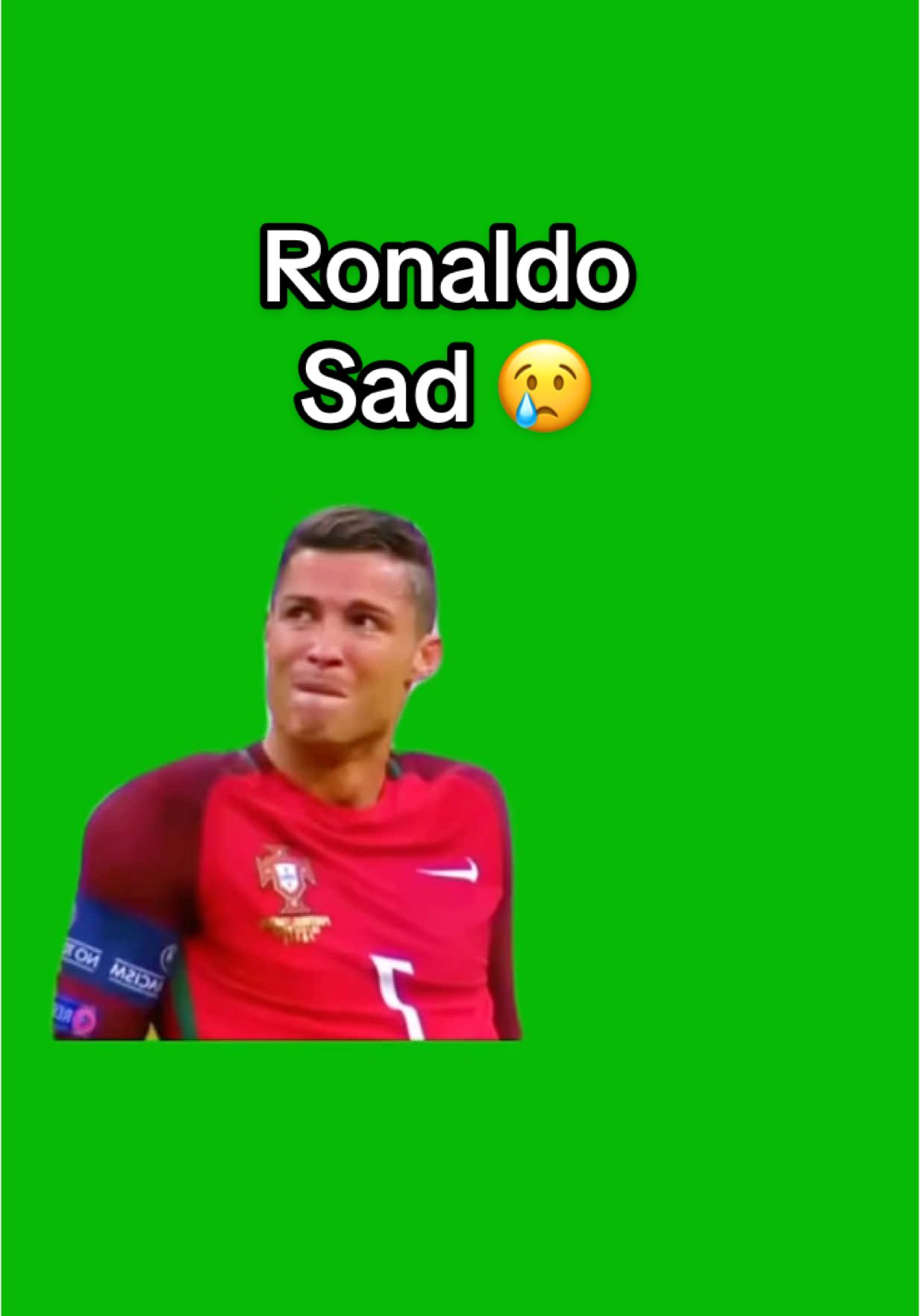 Ronaldo Sad meme green screen capcut template #ronaldo #cr7 #sad #sadmeme #memes #greenscreenmemes #capcuttemplates #CapCut 