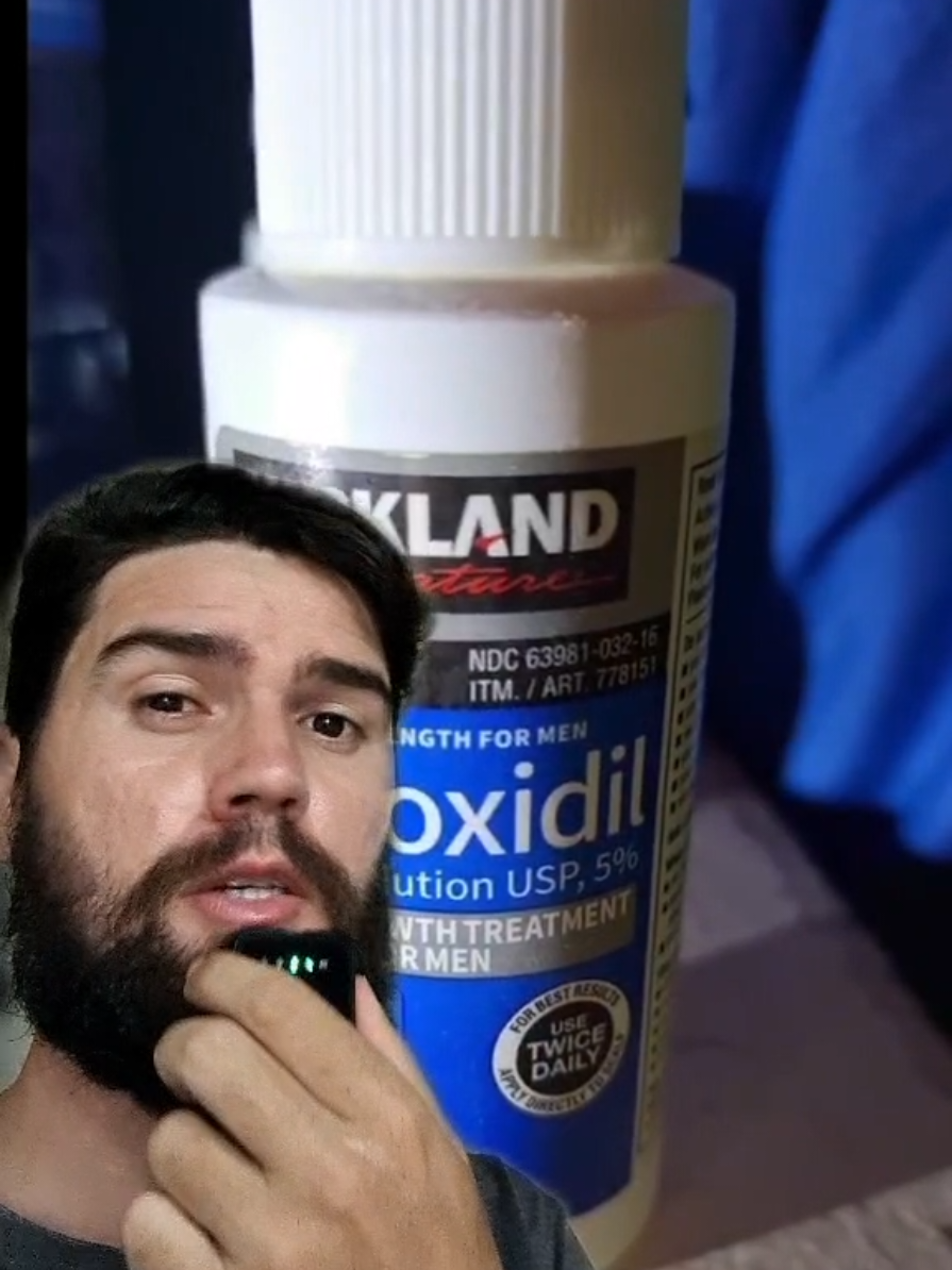 Melhore seus resultados com Minoxidil.  #minoxidil #dermaroller #barba 