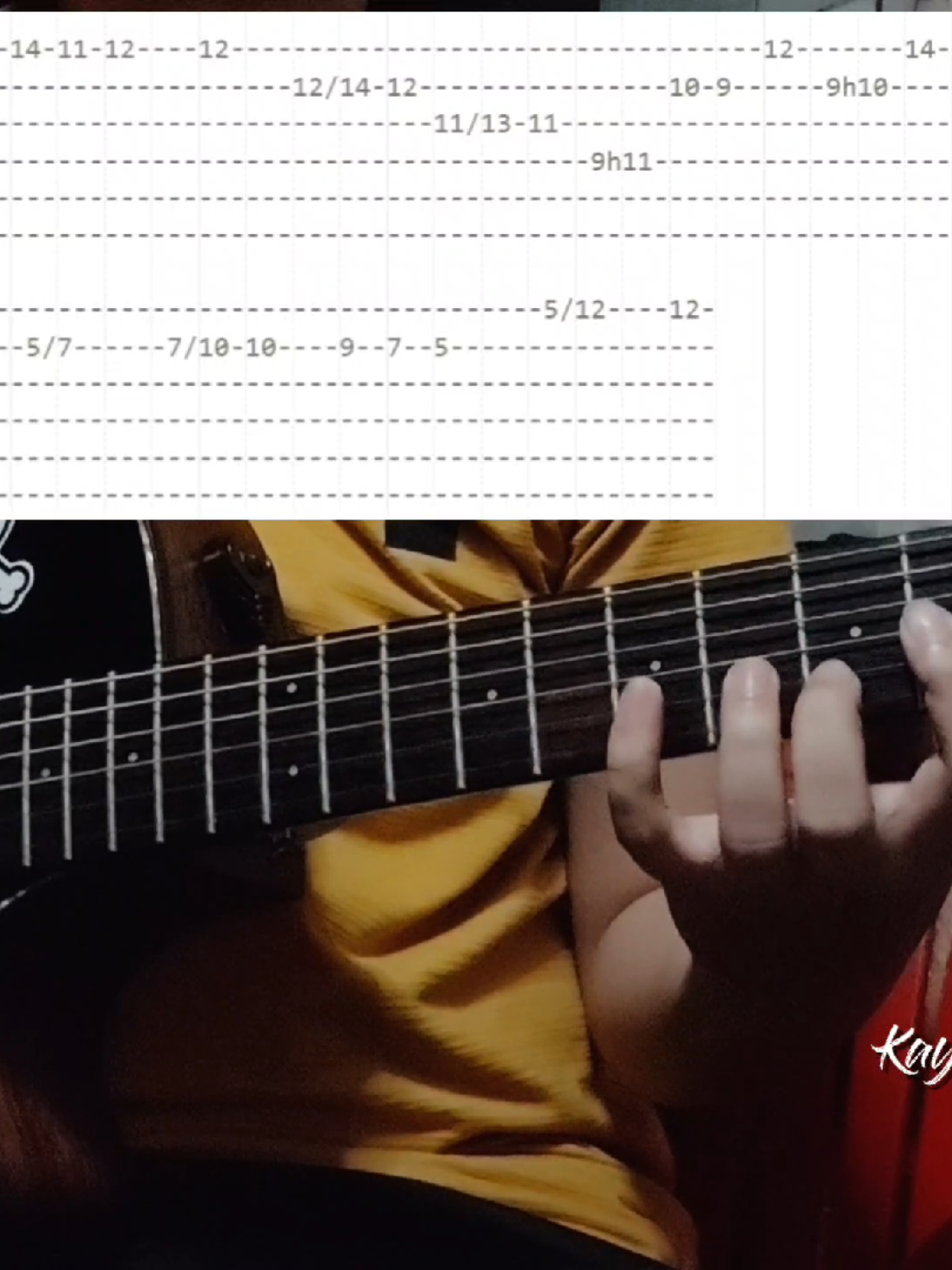 Kay Tagal Kitang Hinintay Guitar Solo Tabs #spongecola #fyp #guitartabs #guitarsolo 