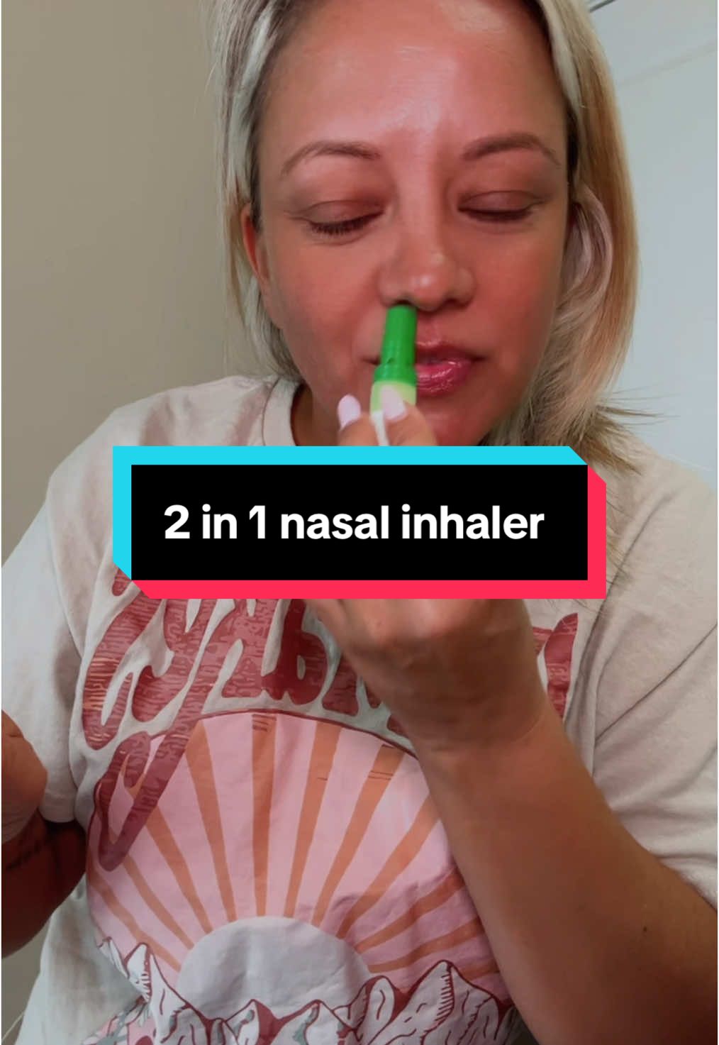 But seriously your new best friend - this 2 in 1 nasal inhaler 💫 #congestion #allergies #energizing #wakeup #microinfluencer #smallcontentcreator #tiktokshopaffiliate #TikTokShop #tiktokshopsale 