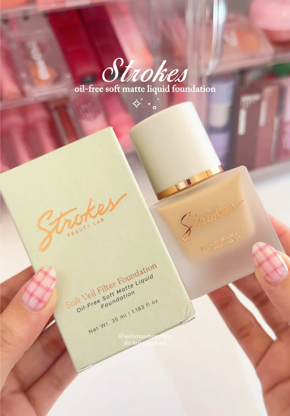 my fave foundation so far!! 🎀☁️ @strokesbeautylab #strokesbeautylab #strokesbeauty #strokesveilfilterfoundation #strokescosmetics #mattefoundation #foundation #makeupfoundation #makeup #fyp #foryou 