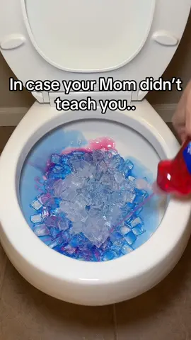 Ice cubes cleaning hack #cleaning #ice #cubes #LifeHack #momhack #hack #momlife #advice #bathroom #toilet #CleanTok 