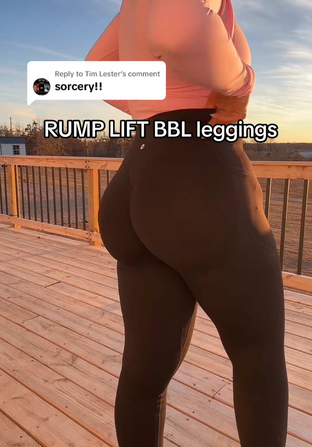 Replying to @Tim Lester these are amazing RUMP lift leggings and love how they smooth everything out! #leggings #tiktokmademebuyit #apronbelly #tunmycontrol #plussizefashion 