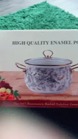 Floral pattern enamel pot#goviral #tiktokshop #foryoupage #usa_tiktok 