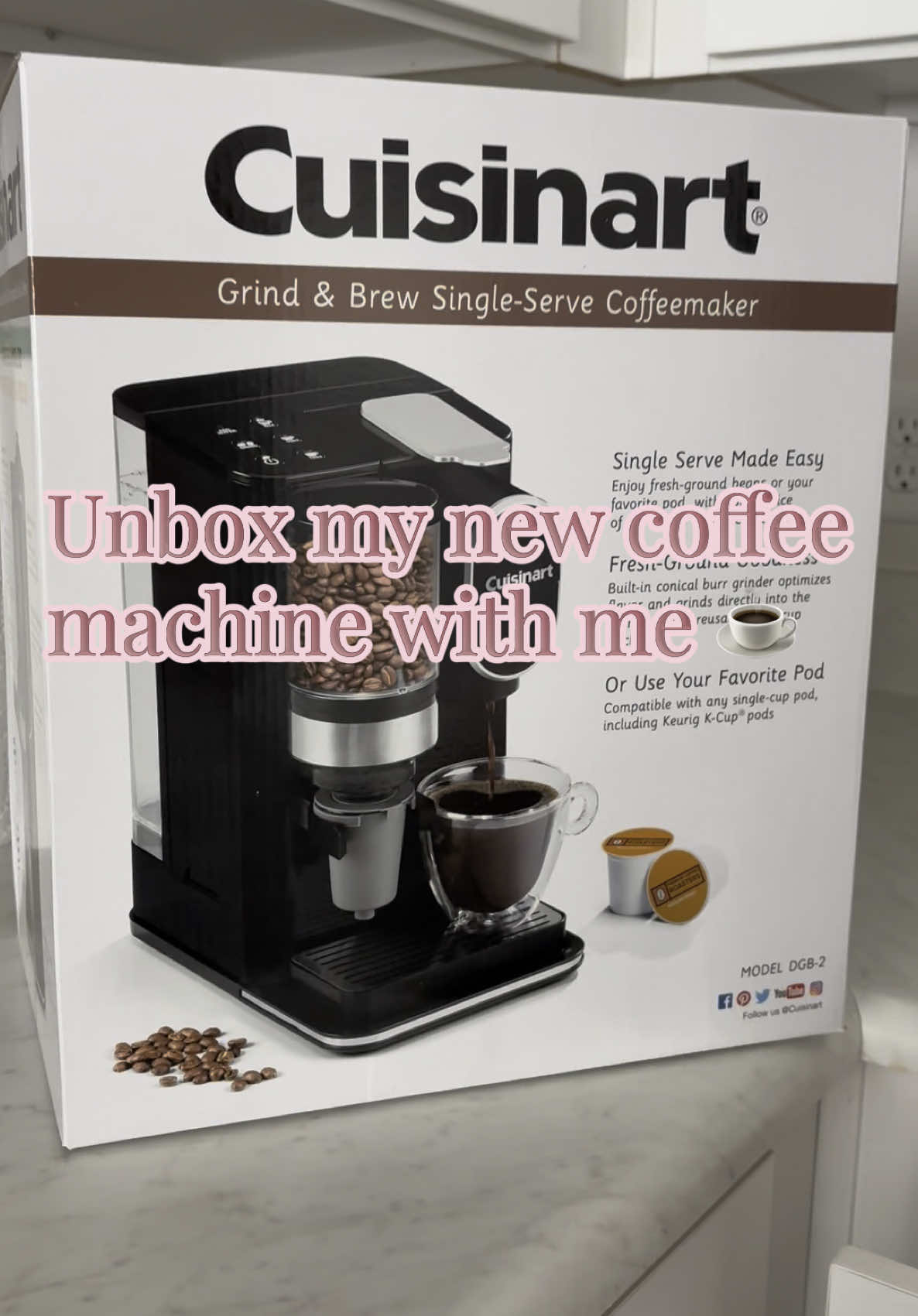 unbox the cruisinart grind & brew single serving coffee maker! ☕️#coffee #cruisinart #grindsbeans #fypシ #content #followerstiktok #sahmlife #collegestudent 