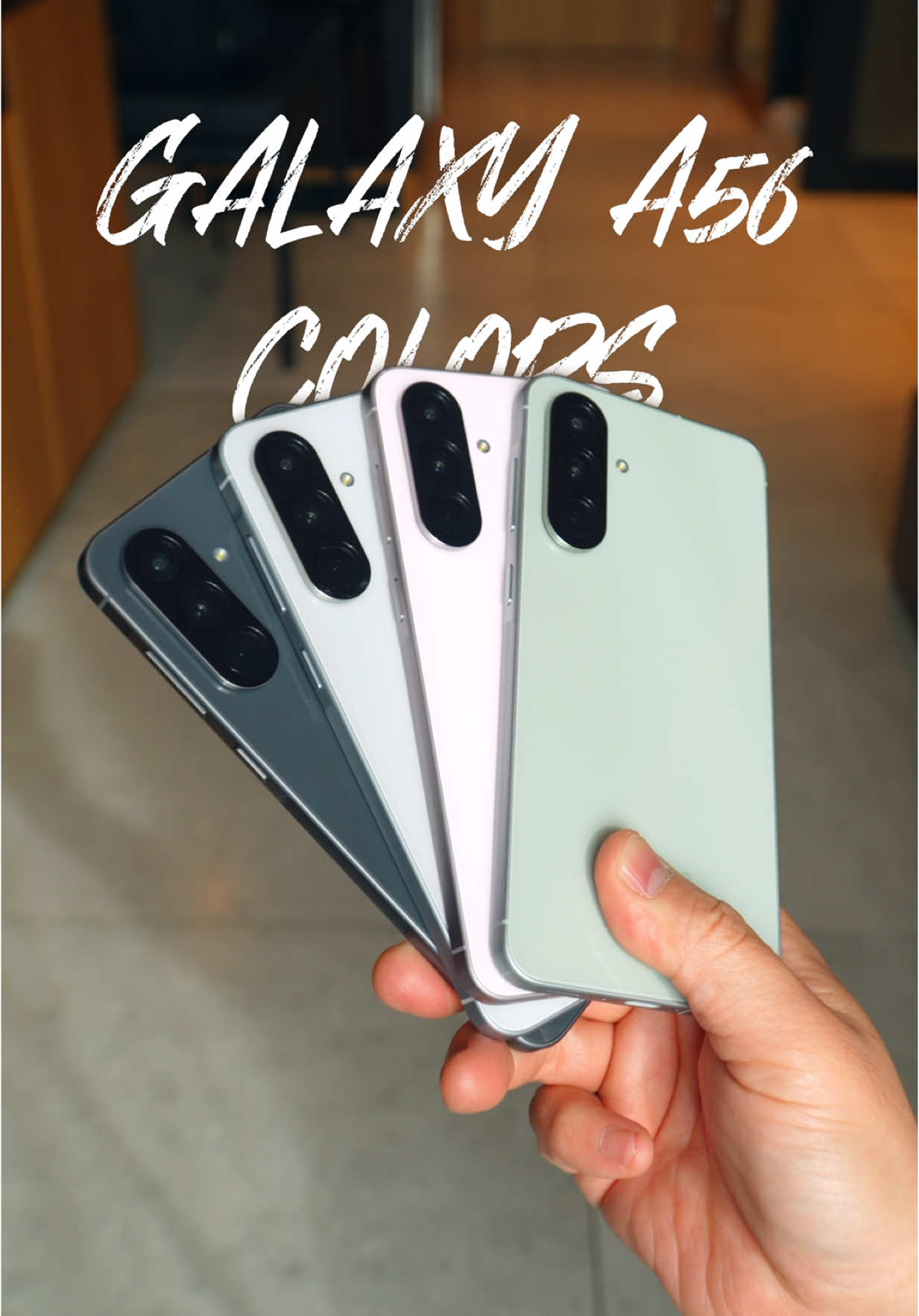 Samsung Galaxy A56 All Colors Hands On! Which color looks best on this $499 smartphone? #tech #technology #samsung #samsunggalaxy #galaxya56 #color 