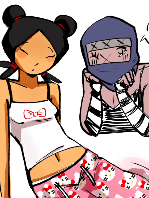 I probably should've made RingRing the hello kitty pj girl but whatever #pucca #puccaygaru #abyo #tobe #y2k #fyp #foryoupage #fypシ #art #meme #satire #funny