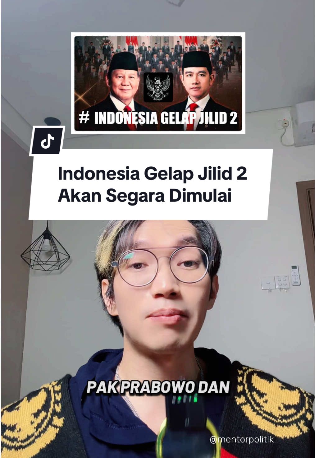 Replying to @Sudirman Sali Bocoran Indonesia Gelap Jilid 2 #mentorpolitik #demomahasiswa #indonesiagelap #indonesiagelapjilid2 #prabowo #gibran