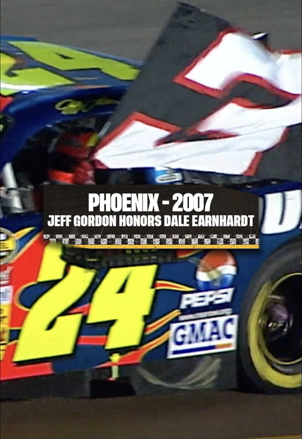 Jeff Gordon ties Dale Earnhardt and flies the No. 3 at Phoenix. 3️⃣🏁 #NASCAR #Earnhardt #Gordon 