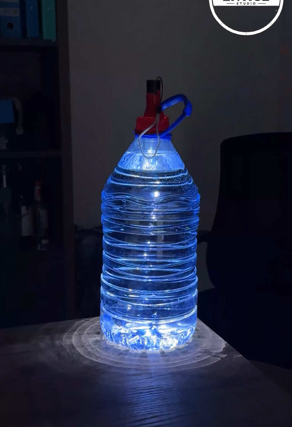 Homemade Bottle Lamp 🔦 #bottle #lamp #lighter 