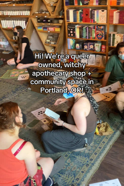 We 💯 mask over here! Masking hours are 11-1pm everyday at the shop, and for all community events and workshops ✨ Tell all your Portland friends! 🌈 #fyp #portlandoregon #witchycommunity #queercommunity #SmallBusiness #masks 