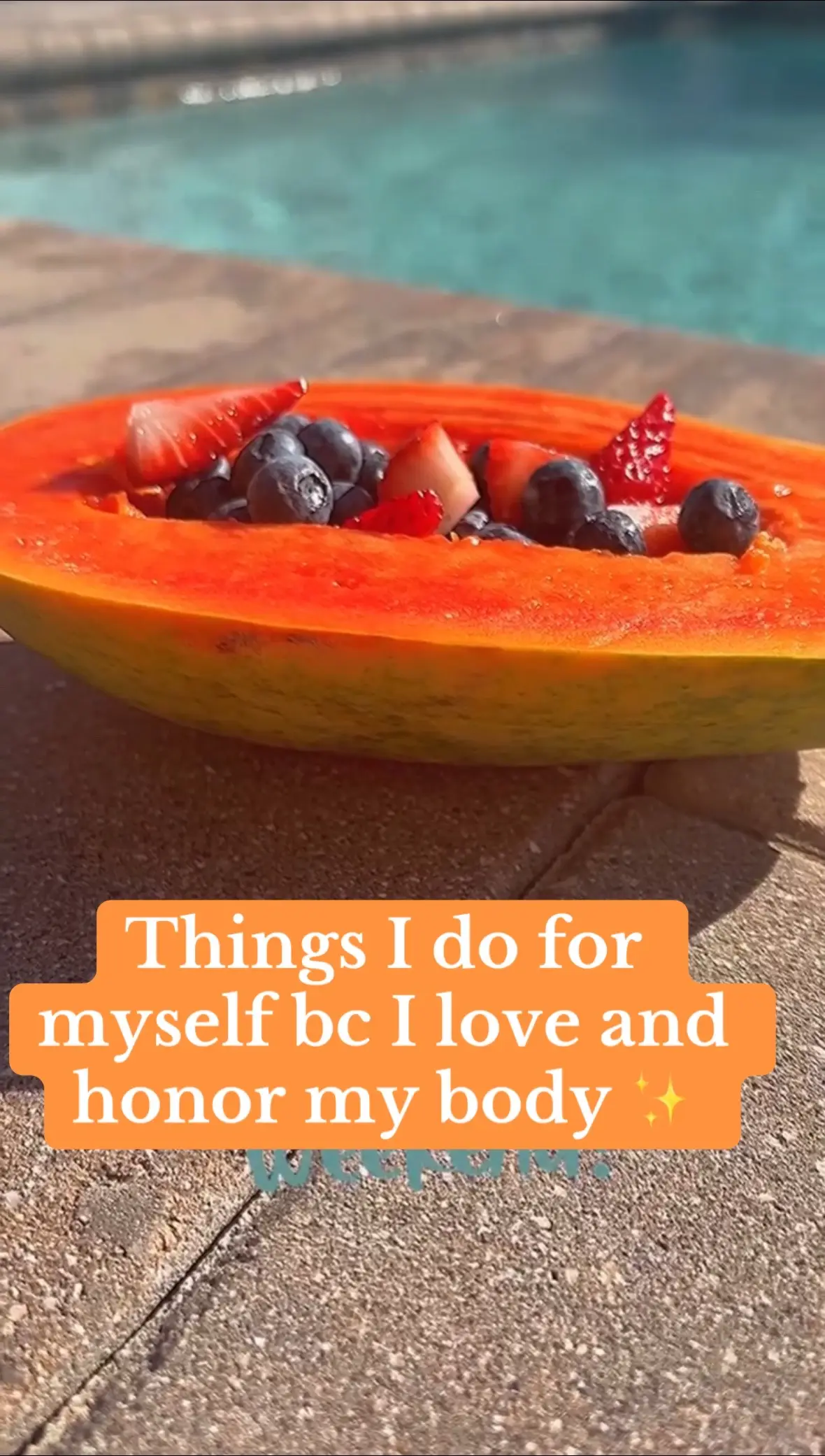 Your body is your temple, take care of it mentally & physically so it can take care of you 🫶🏽 #fyp #healthy #papaya #LifeHack #organic #healthyhabits #plantbased #mindfulness #Fitness 