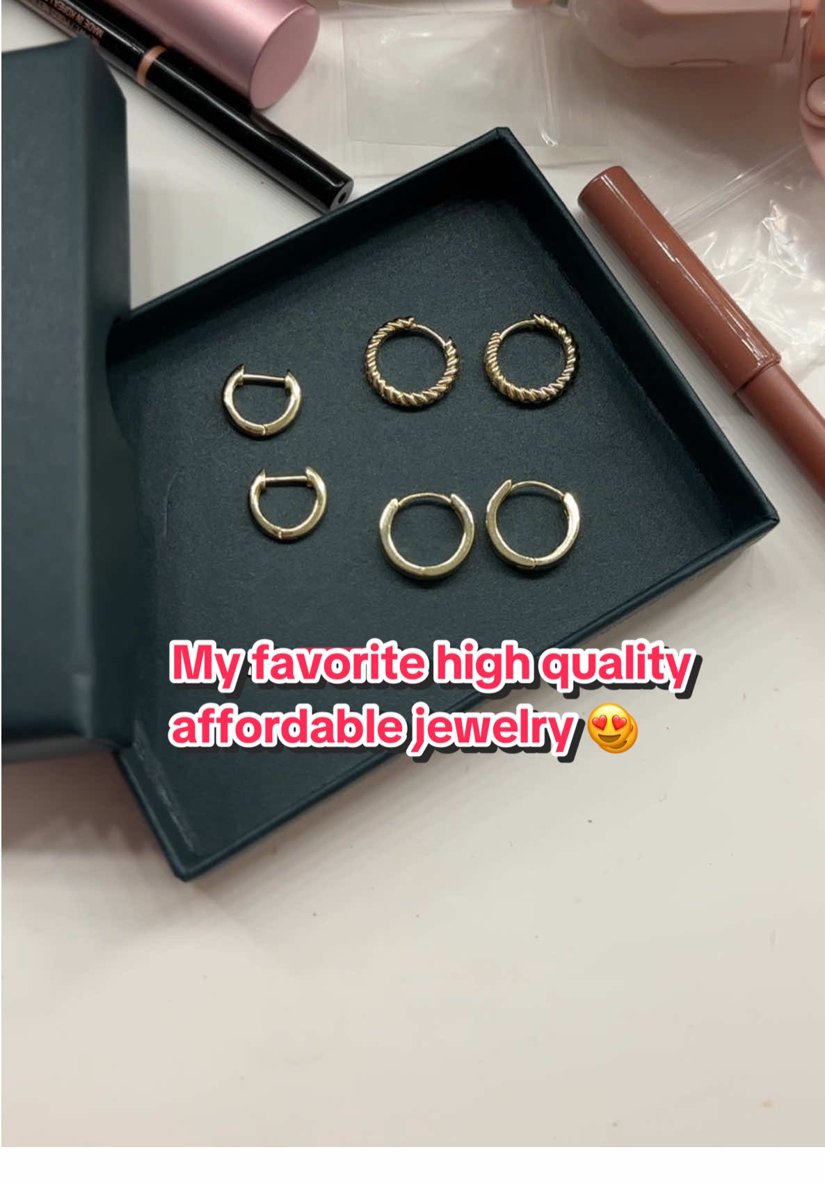 @PAVOI jewelry is truly unbeatable for the price! I have several pieces from them #pavoi #goldjewelry #goldhoops #affordablejewelry #hypoallergenic 