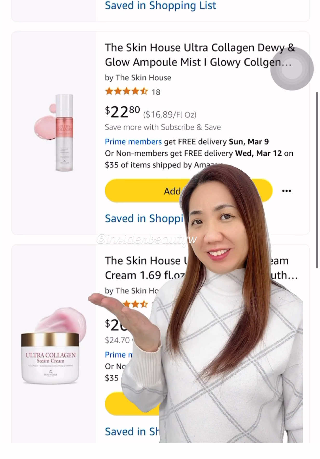 Did you know that coxir / the SKIN HOUSE brands are now on Amazon? Let’s check these items out: 1.  coxir ultra hyaluronic cleansing oil 2.  coxir txa niacinamide toning ampoule 3.  coxir txa niacinamide toning balm 4.  the SKIN HOUSE ultra collagen dewy & glow ampoule mist 5.  the SKIN HOUSE ultra collagen steam cream 6.  the SKIN HOUSE pore purifying foaming facial cleanser For detailed discussions on how these items help your skin, please check out my other videos on this platform. You can even buy more products at the official website: skinhousemall.com @coxir  #coxir #amazonfinds #coxirhaul #coxirskincare #kbeauty #koreanskincare #IGlobalAMB #facialspray #collagen #facialmist #cleansingoil #toningbalm #toningampoule #porecleanser #insiderbeautyw #insiderbeautywreviews 