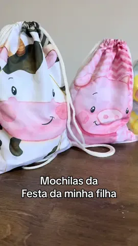 Mochila lembrancinha de aniversário #mochila #festainfantil #lembranças #shopee #fazendinha  