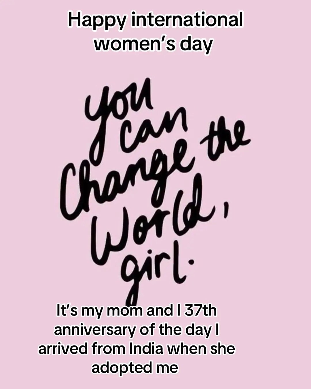 I think women are such amazing humans. From CEOs to moms to juggling both women all over the world inspire me. My mom adopted me as a single women and I’m so thankful for the life she provided me #907babe87 #sahm #momtok 