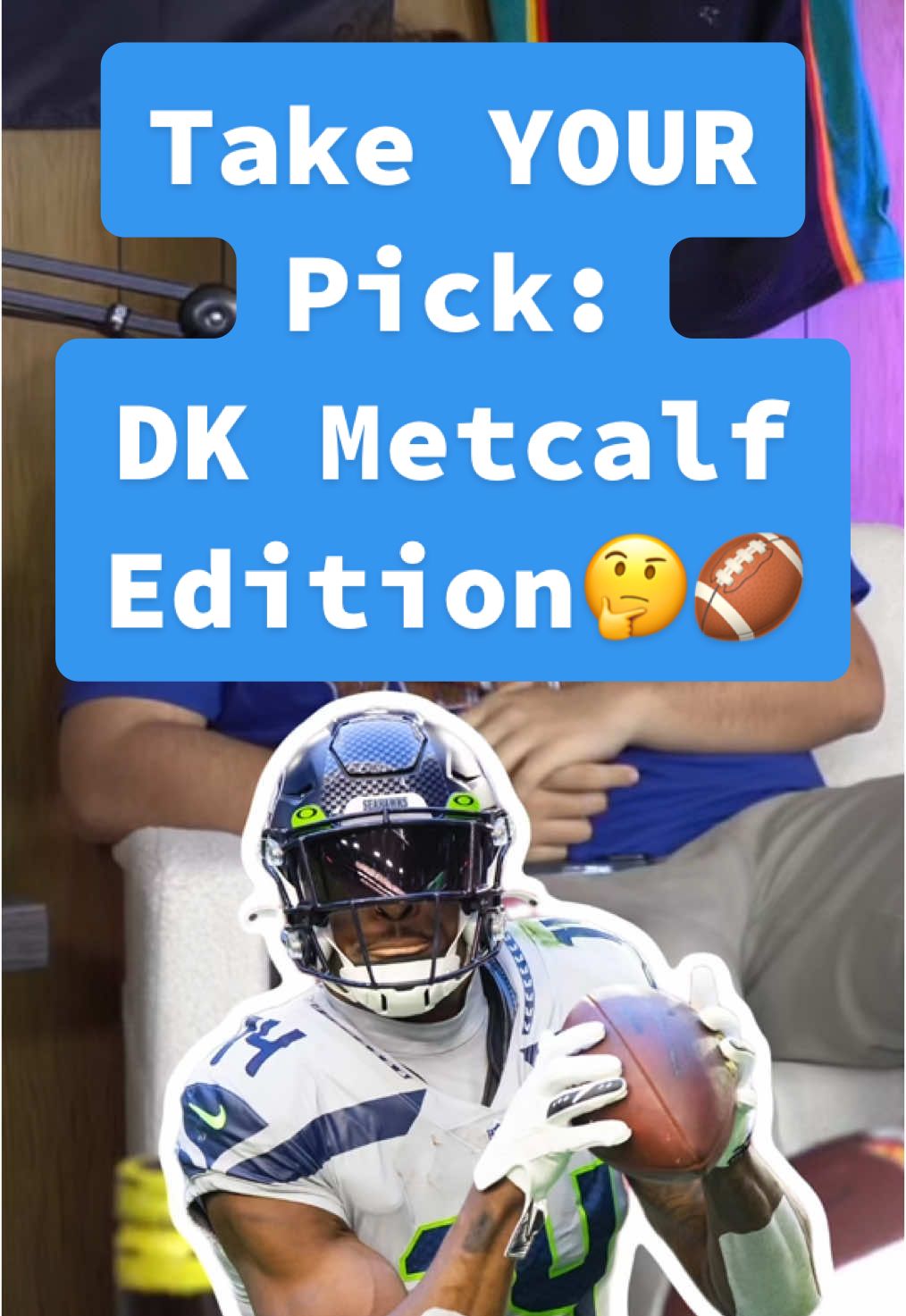 Take YOUR Pick: DK Metcalf Edition🤔🏈 #dkmetcalf #nfl #nflfootball #nflrankings #nfltrade #nfldebate #nflwouldyourather #fantasyfootball #nfltiktok #fypnfl #fyp 