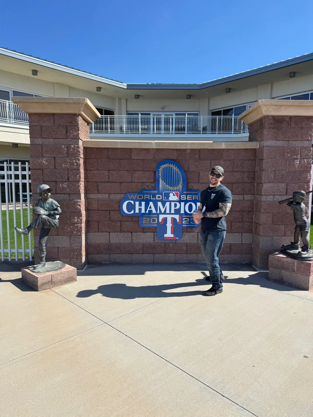 Back home in Az for my buddies bachelor party, had to get him to a rangers game since he’s a Texas boy! #MLB #baseball #bachelorparty #az #springtraining #arizona #tattoo #tattoos #halloween #monster #monsters #werewolf #lycan #frankenstein #frankensteinsmonster #frankensteinmonster #mummy #lukepalan #lukepalantattoo #blackandgrey #pumkpin #headlesshorseman #sleepyhollow #vampire #sleeve #tattoosleeve #fullsleeve #fullsleevetattoo 