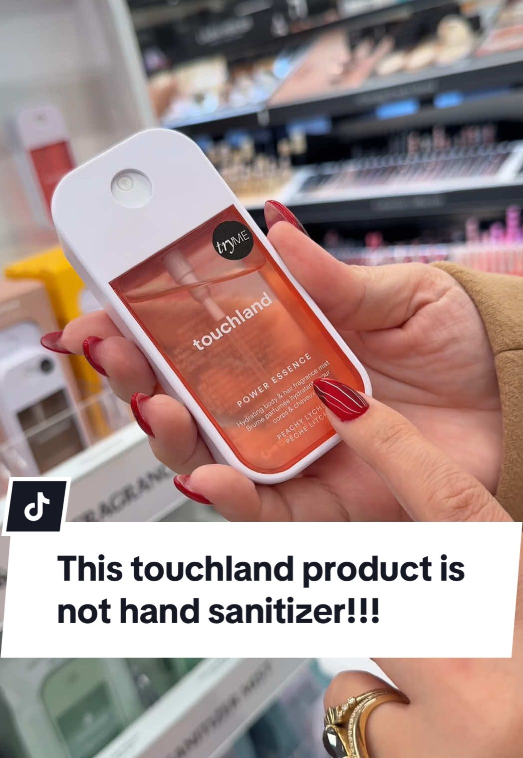 We all know @touchland for their hand sanitizer, and their new extension into body and hair fragrance mist surprised me during our latest @sephora trip! Not because it isn’t an obvious place for them to go, but because the packaging looks so similar I almost mistook it for hand sanitizer! How many of you tried the new touchland body and hair mists yet? Or how many of you would be intrigued to try? So curious. #se#sephorao#touchlandh#thelipsticklesbianso#bodymista#hairmist