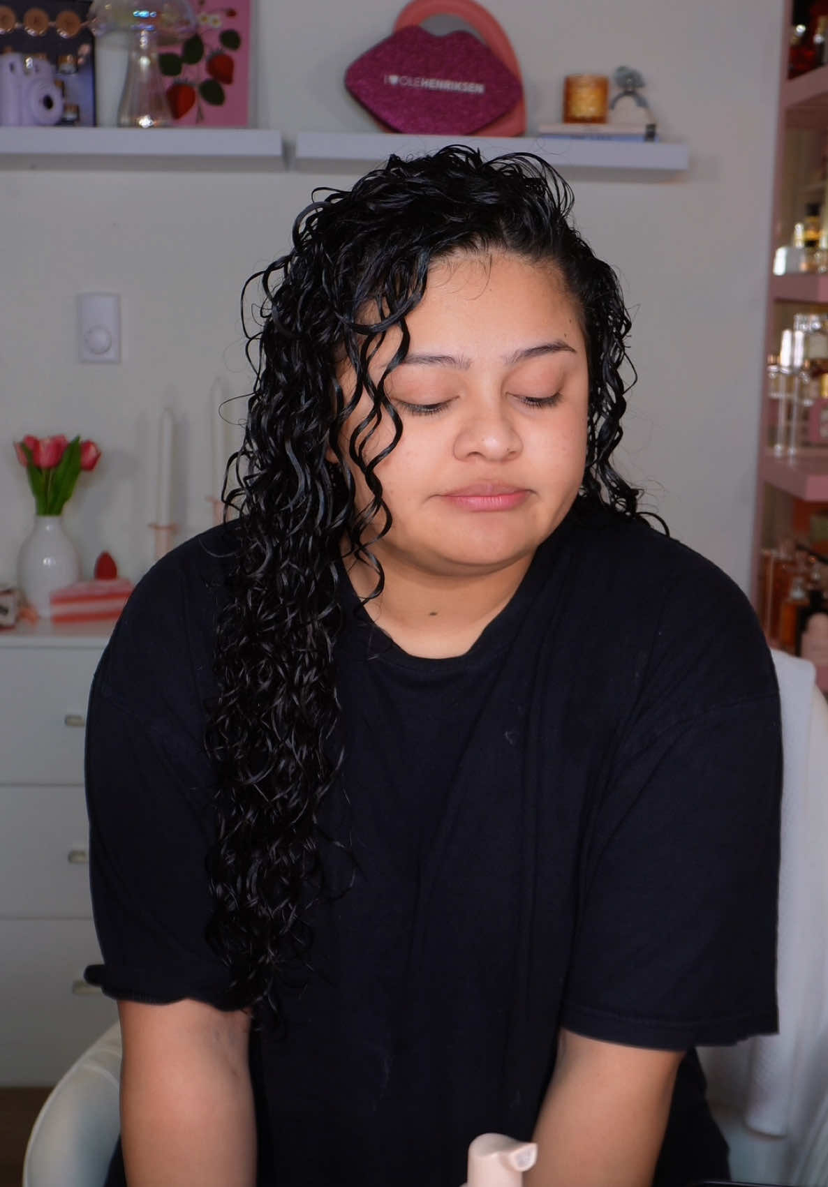 GRWM 👀 #cabellorizado #curlyhairroutine #curlyhair 