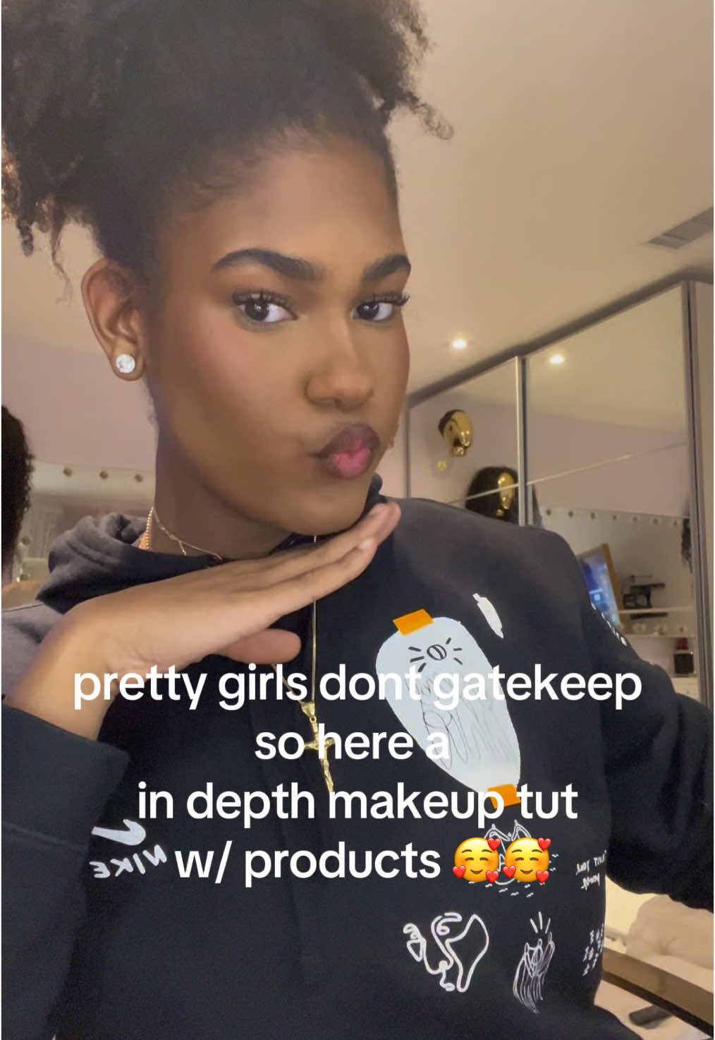 pretty girls dont gatekeep 😘 #xybca #fyp #makeup #teamkendrick #dontfocusonthesound 