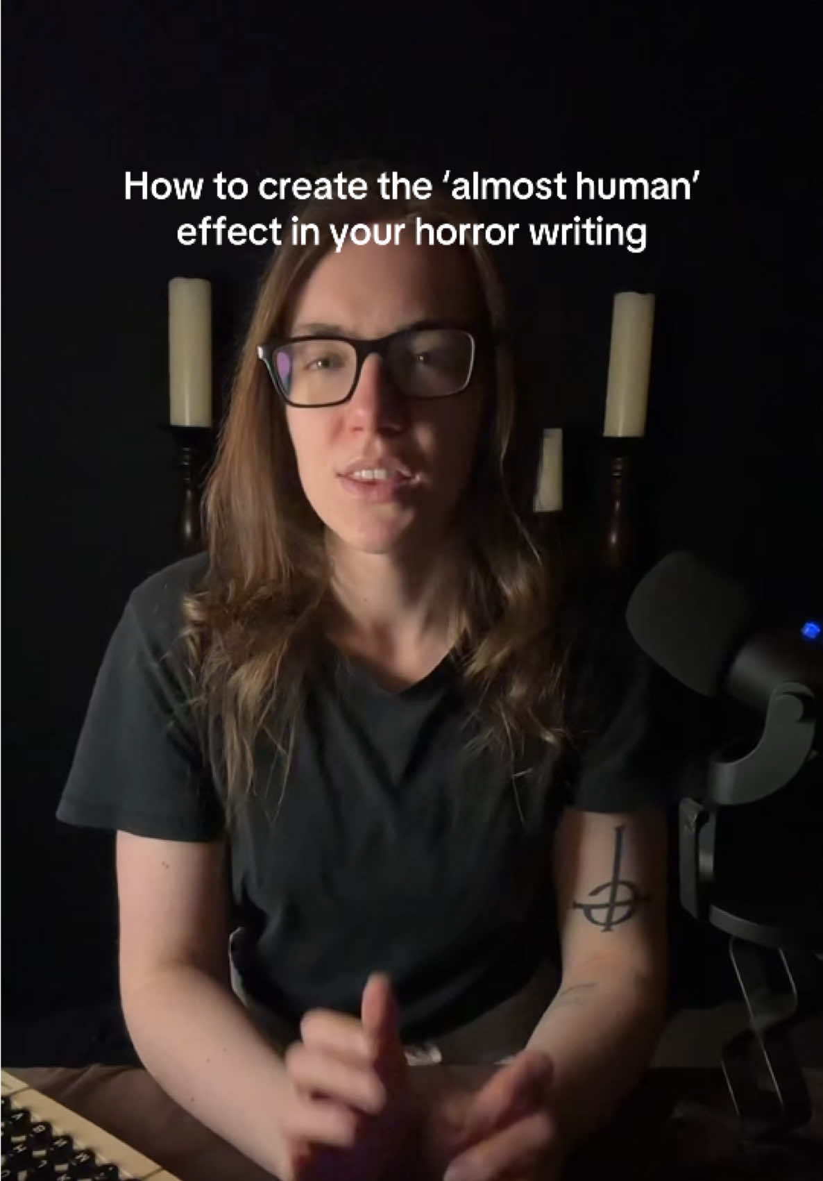 Here’s some ways to create the ‘almost human’ effect in your horror writing. #writertok #writersoftiktok #horrorwriter #authortok #writingcommunity 