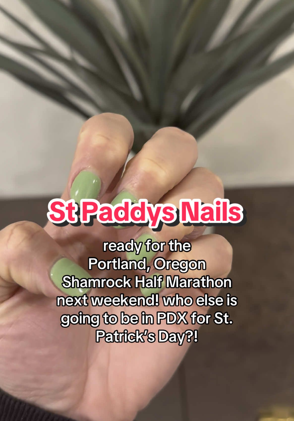 who else is running a #halfmarathon for #stpatricksday?! #oregon #portland #Running #apbprunstheworld #nails #nailcolor 