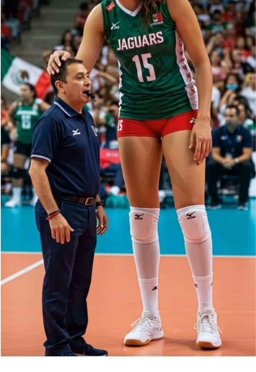 Tall Volleyball Player 😍#shorts #tallwoman #tallgirlfriend #hug #heightdifference #volleyball #gigante 